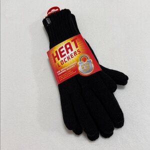 Heat Lockers Mens Black Gloves L/XL Extra Large Revolutionary Thermal Gloves NEW
